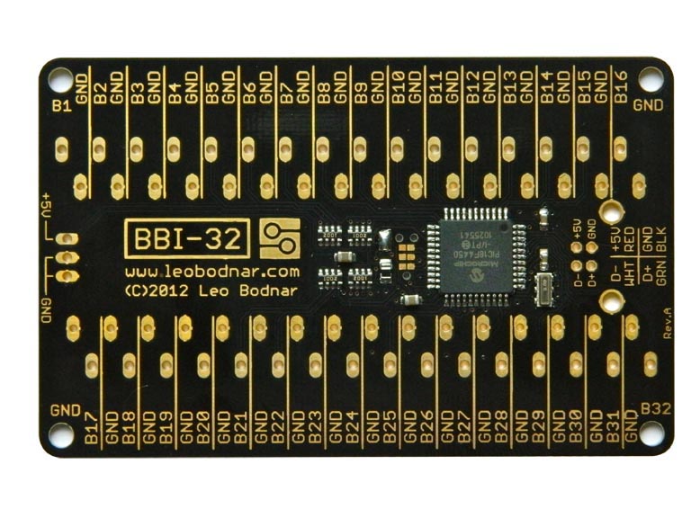 BBI-32 Button Box Interface - No Connectors - Click Image to Close