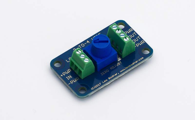 3 to 4 wires load cell converter