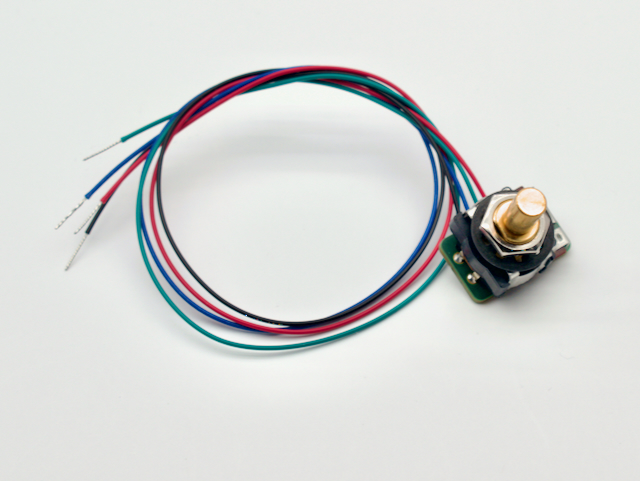 Pre-Wired Rotary Encoder With Push Button CTS288V - Short