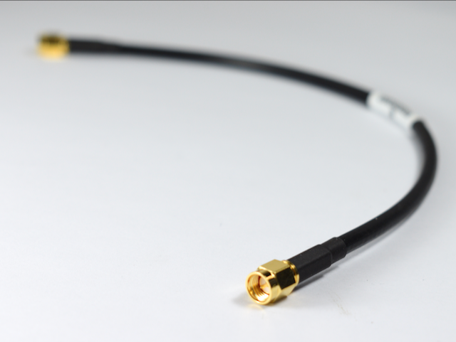 SMA male to SMA male RG-58 coaxial cable 50Ω 0.3m