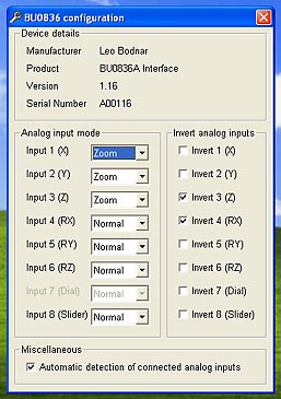 BU0836A joystick interface