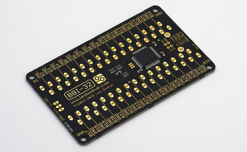 BBI-32 Button Box Interface - No Connectors : Leo Bodnar Electronics