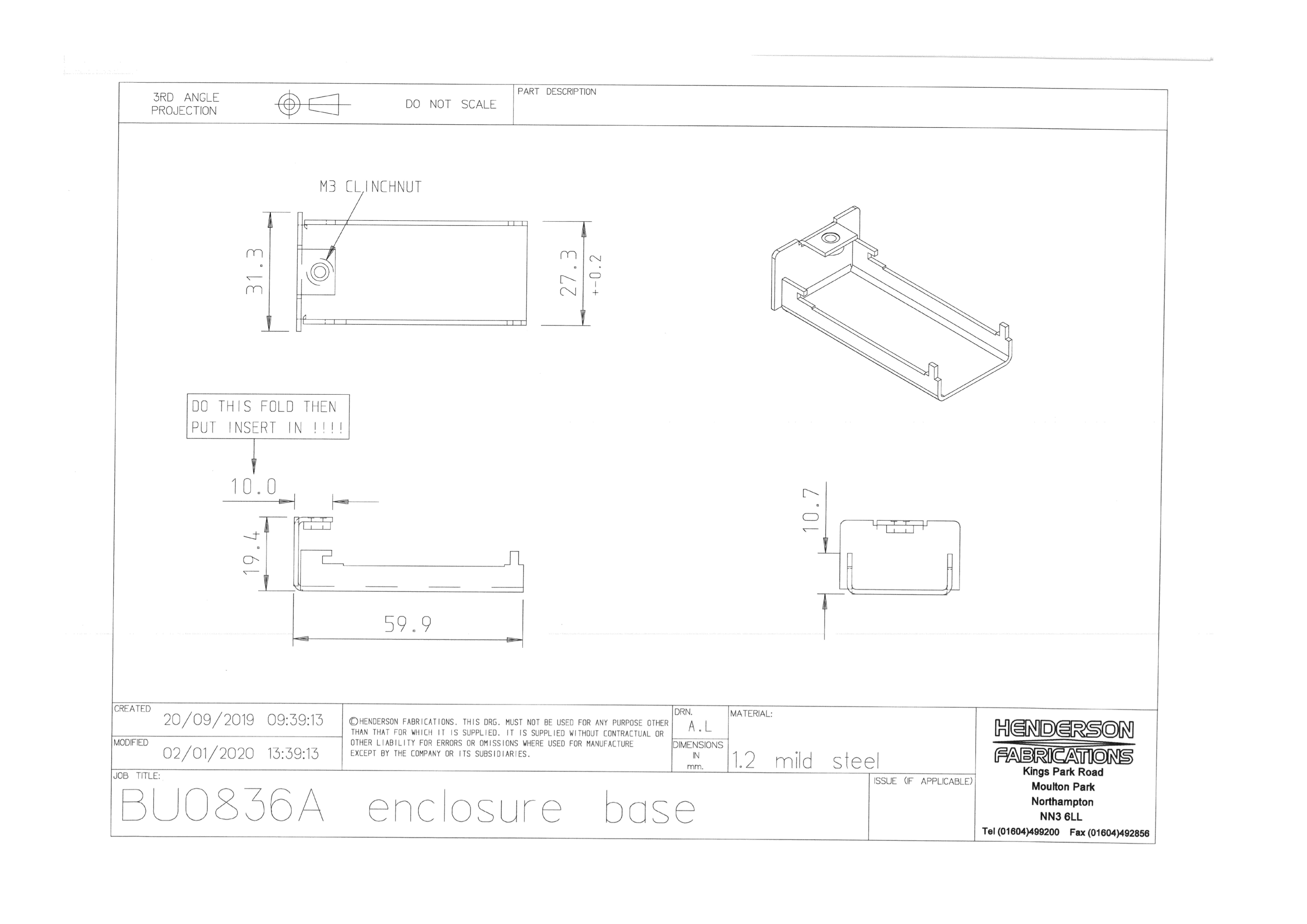 BU0836A Enclosure