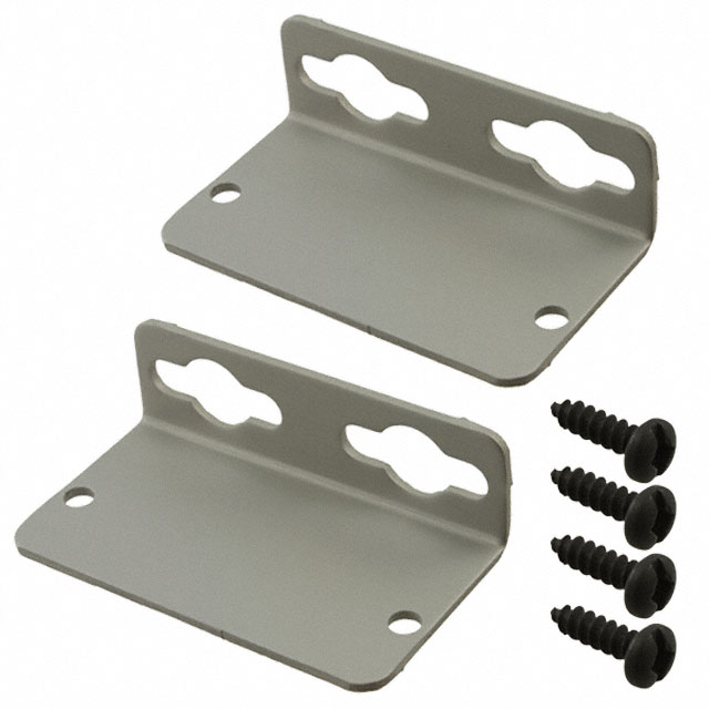 FLANGE 1.181X2.126" CLEAR 2/PKG
