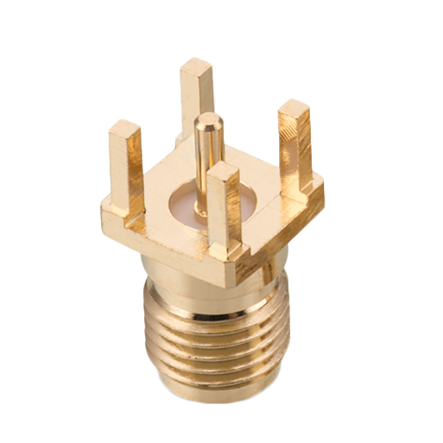 SMA Connector Jack, Female Socket 50 Ohms Through Hole Solder