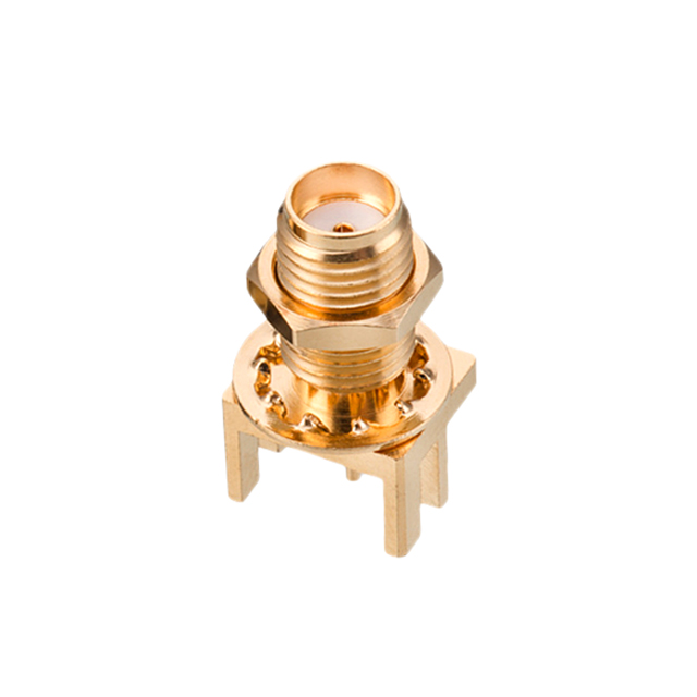 SMA Connector Jack, Female Socket 50 Ohms Board Edge, End Launch