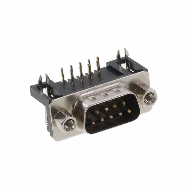 9 Position D-Sub Plug, Male Pins Connector