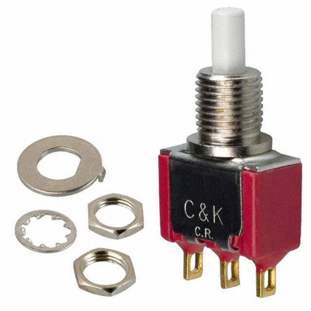Pushbutton Switch SPDT Standard Panel Mount, Rear
