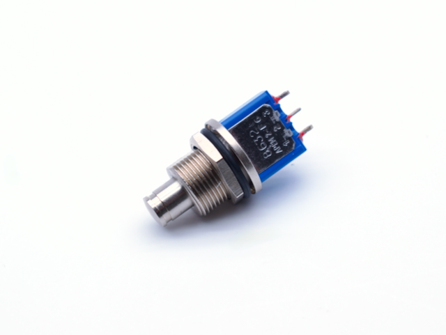 Pushbutton Switch SPDT Standard Panel Mount, Rear