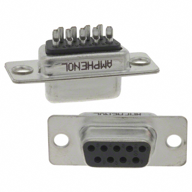 9 Position D-Sub Receptacle, Female Sockets Connector