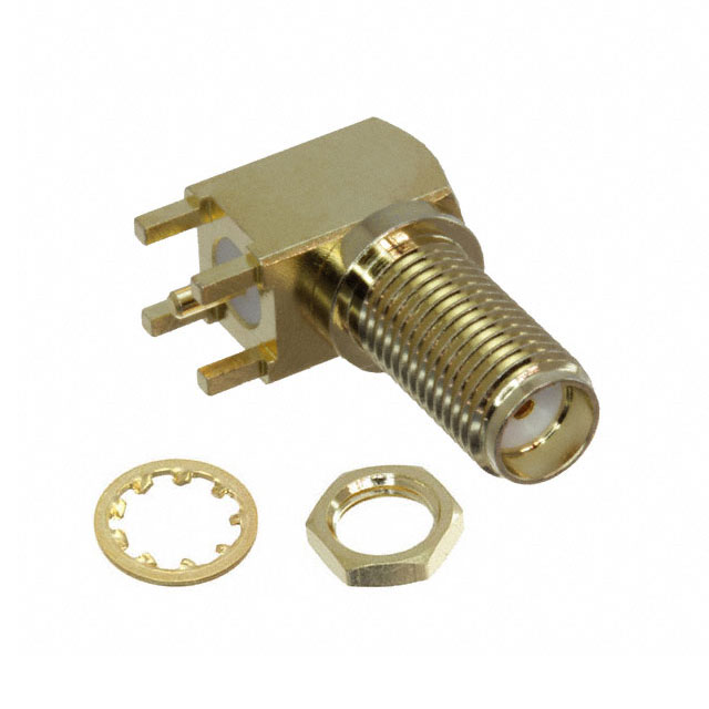 SMA Connector Jack, Female Socket 50 Ohms Through Hole, Right Angle Solder
