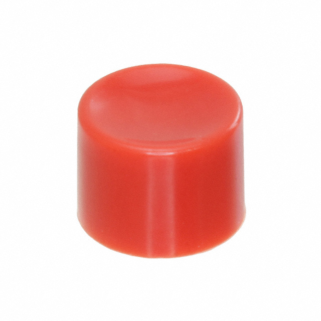 Round Pushbutton Switch Cap Red Slip On